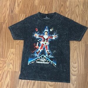 Black Graphic Christmas T-Shirt